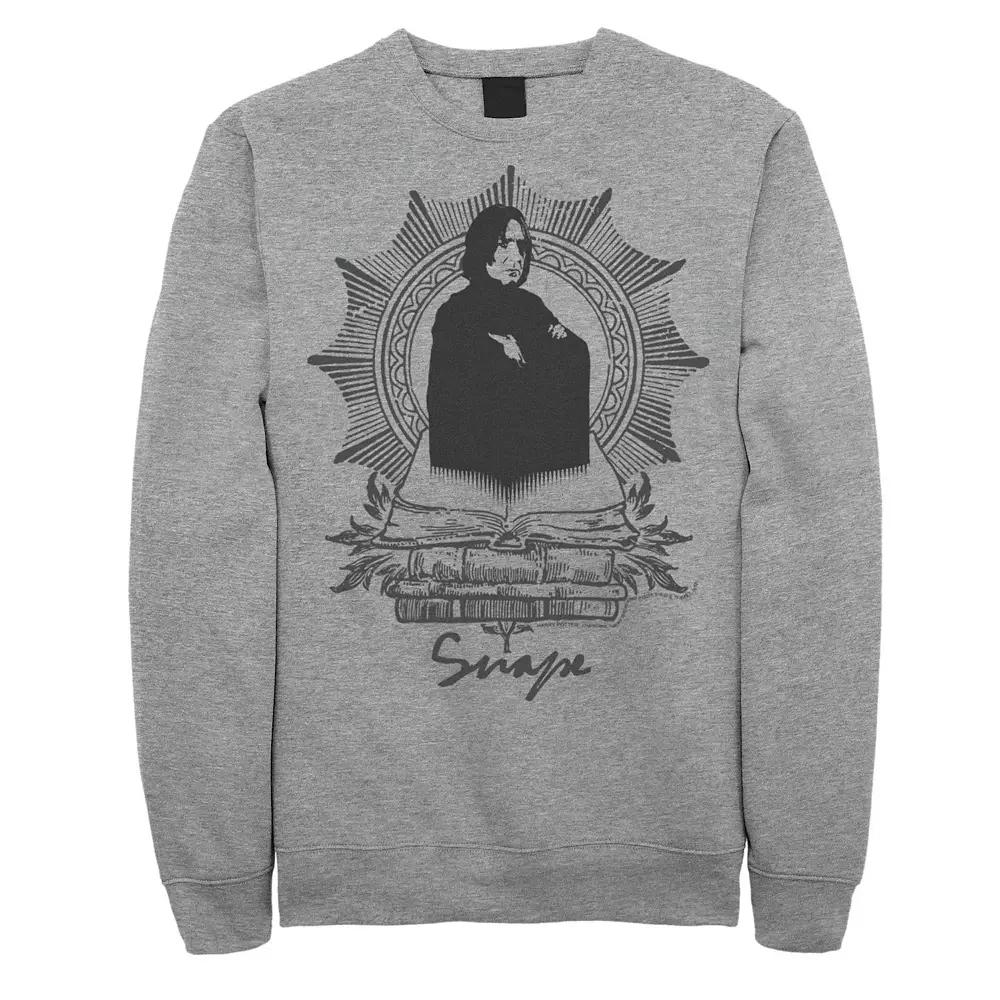 Men's Harry Potter Snape Books Portrait Fleece Graphic Pullover,  Product Image