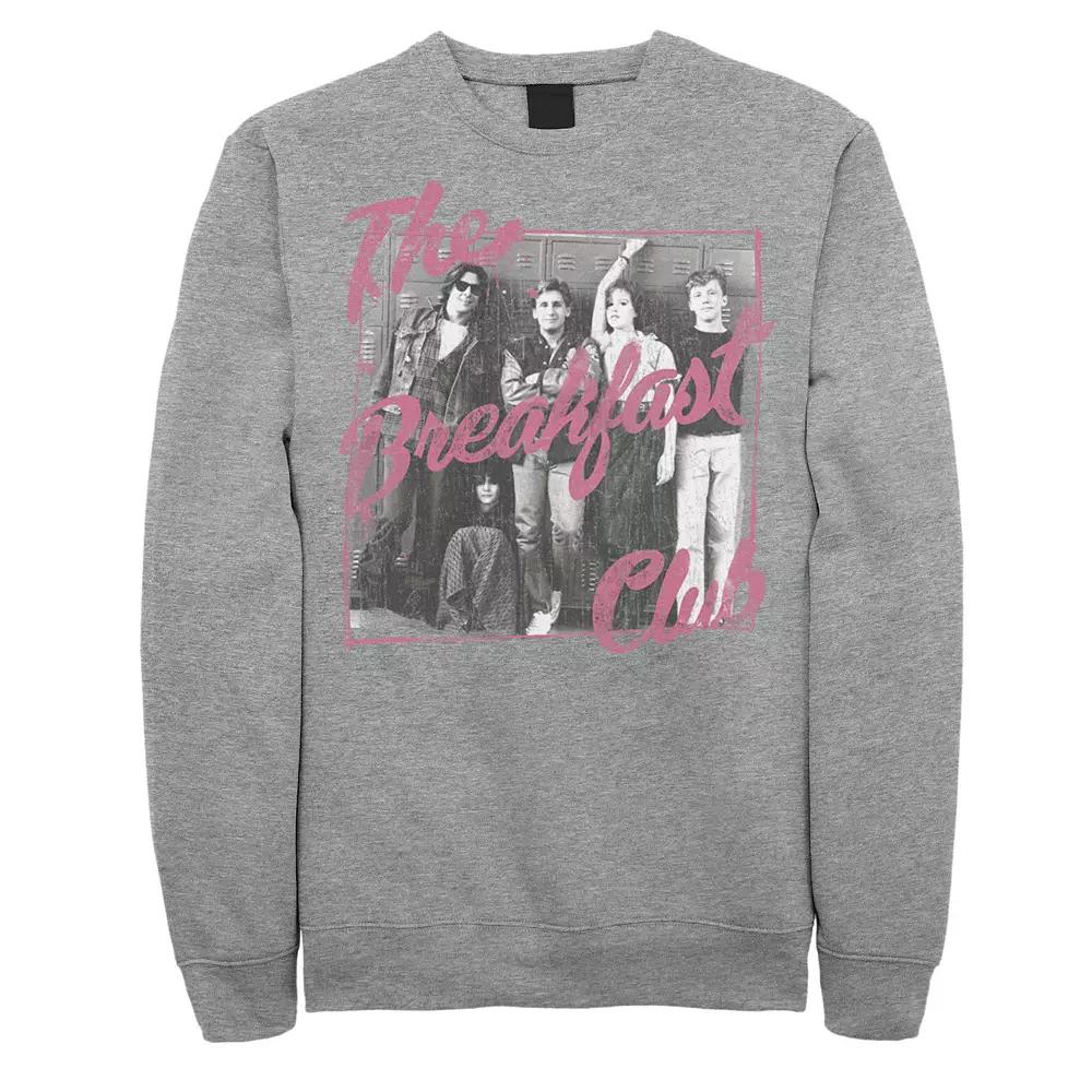 Men's Breakfast Club Pink Text Group Photograph Sweatshirt,  Product Image