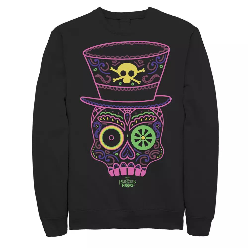 Men's Disney Princess And The Frog Neon Tarot Card Sweatshirt,  Product Image