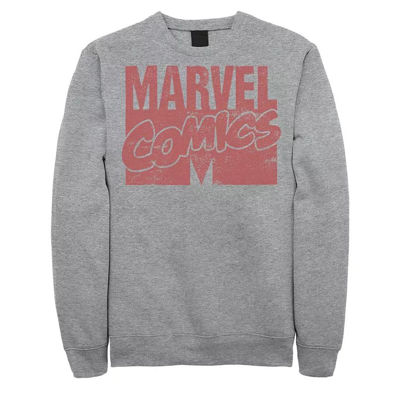 Mens Marvel Comics M Logo Sweatshirt Athletic Grey Product Image