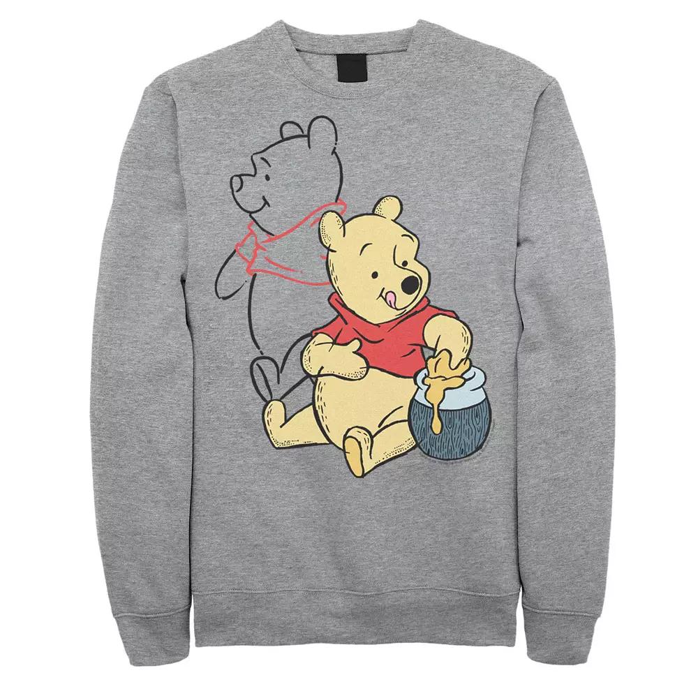 Disney's Big & Tall Winnie The Pooh Line Art Portrait Fleece, Men's,  Product Image