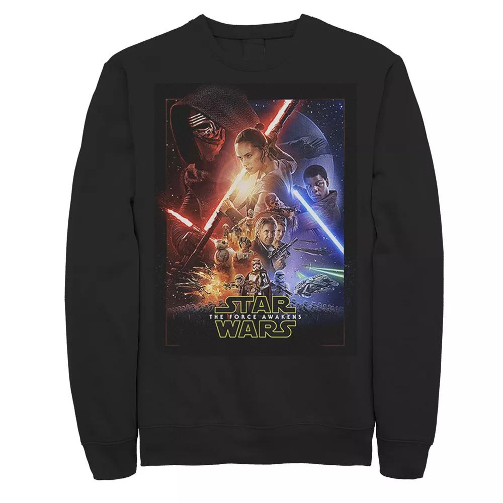 Big & Tall Star Wars The Mandalorian & The Child Foggy Portrait Fleece Sweatshirt, Men's,  Product Image