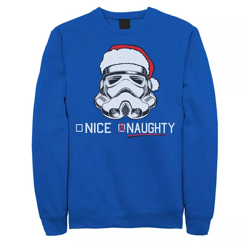 Men's Star Wars Stormtrooper Helmet Naughty & Nice Fleece,  Product Image