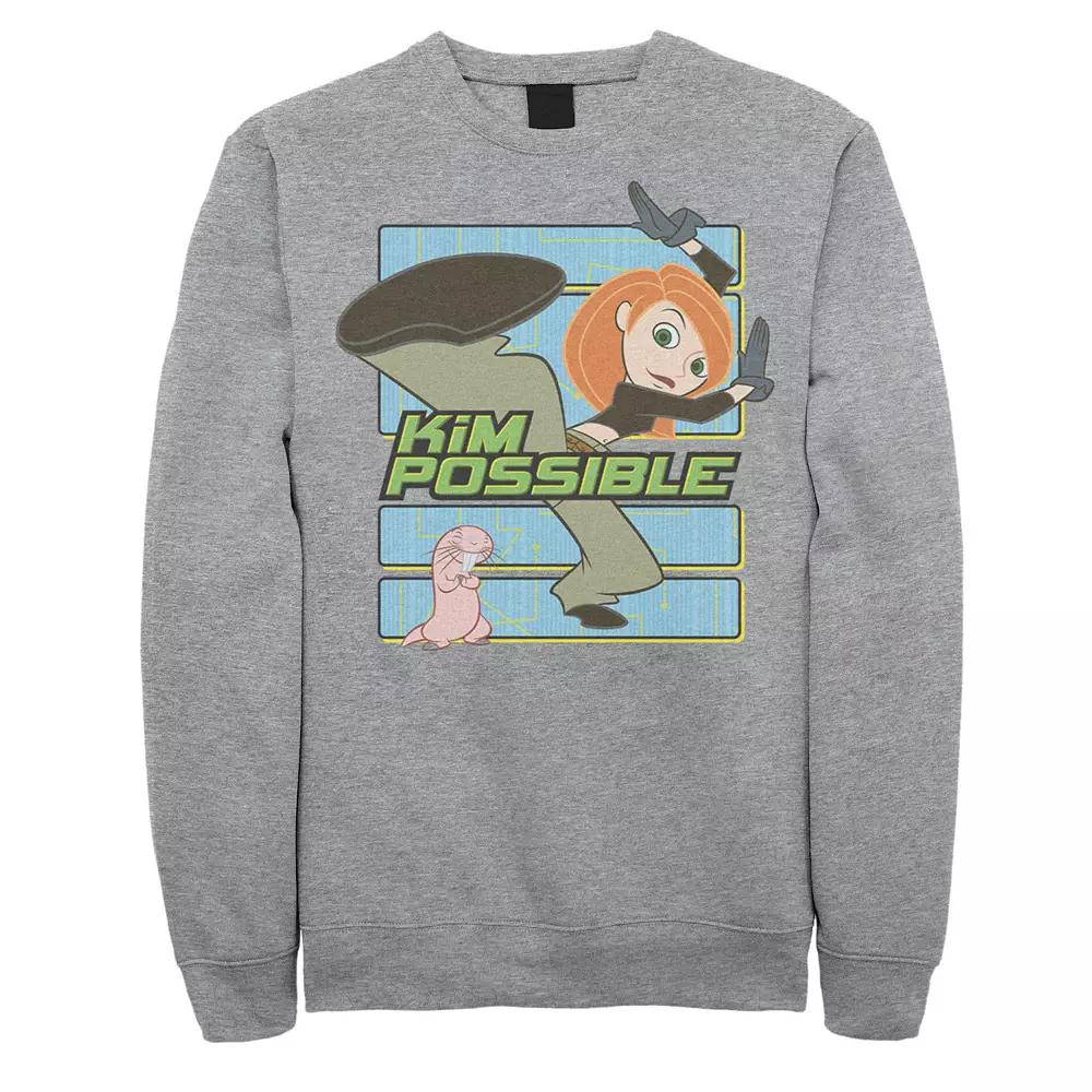 Men's Disney's Kim Possible Kicking Bad Guys Sweatshirt,  Product Image