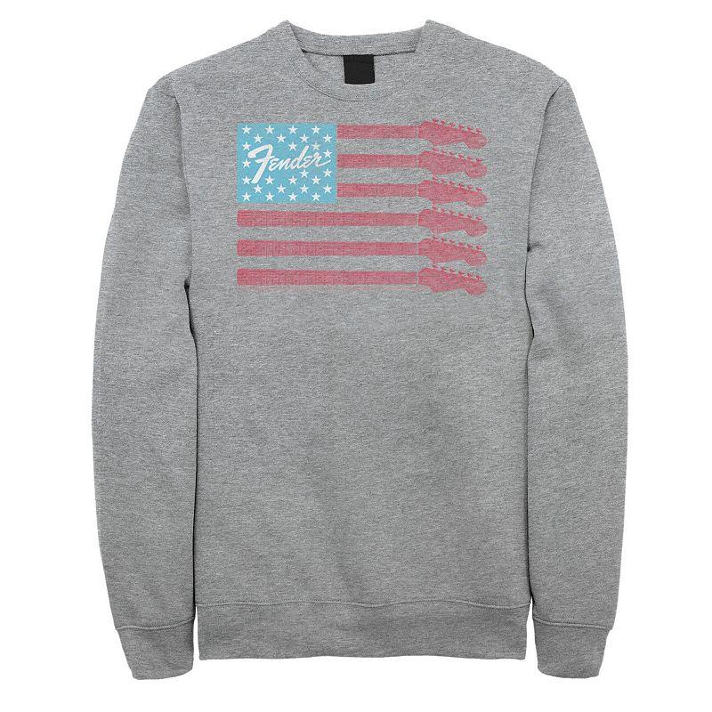 Big & Tall Fender Guitar's Arms American Flag Fleece Sweatshirt, Men's,  Product Image