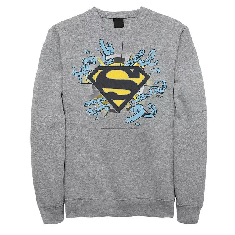 Men's DC Comics Superman Chain Link Logo Sweatshirt,  Product Image