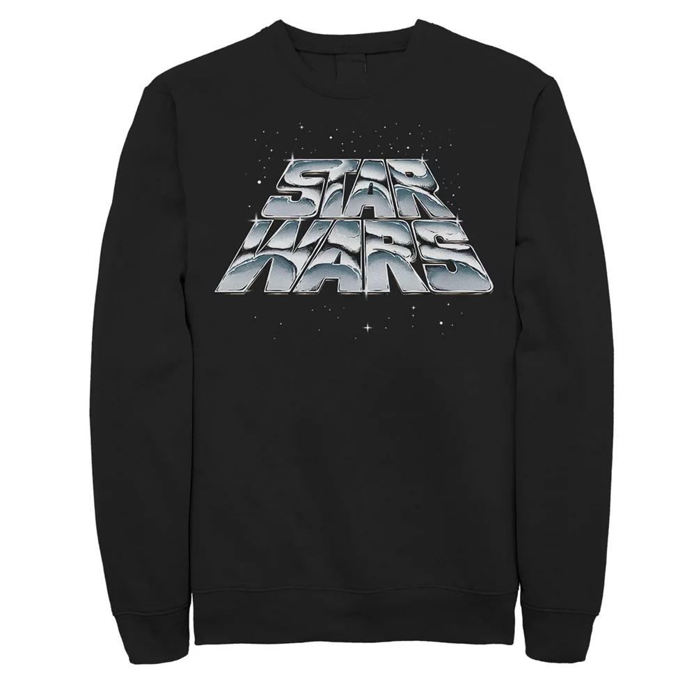 Disney's Star Wars Men's Slanting Chrome Logo Fleece,  Product Image