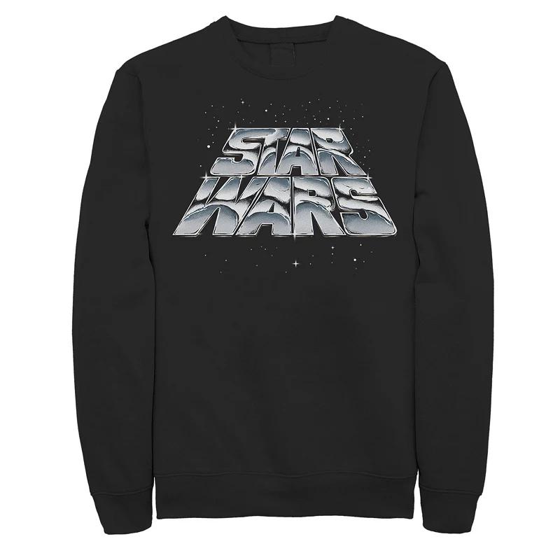 Disney's Star Wars Men's Slanting Chrome Logo Fleece,  Product Image