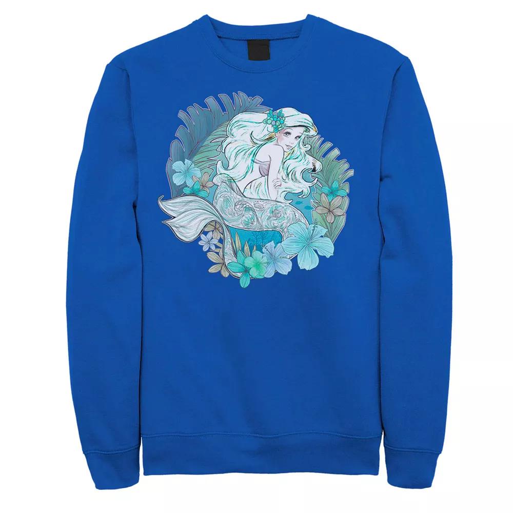 Men's Disney Little Mermaid Ariel Watercolors Sweatshirt,  Product Image