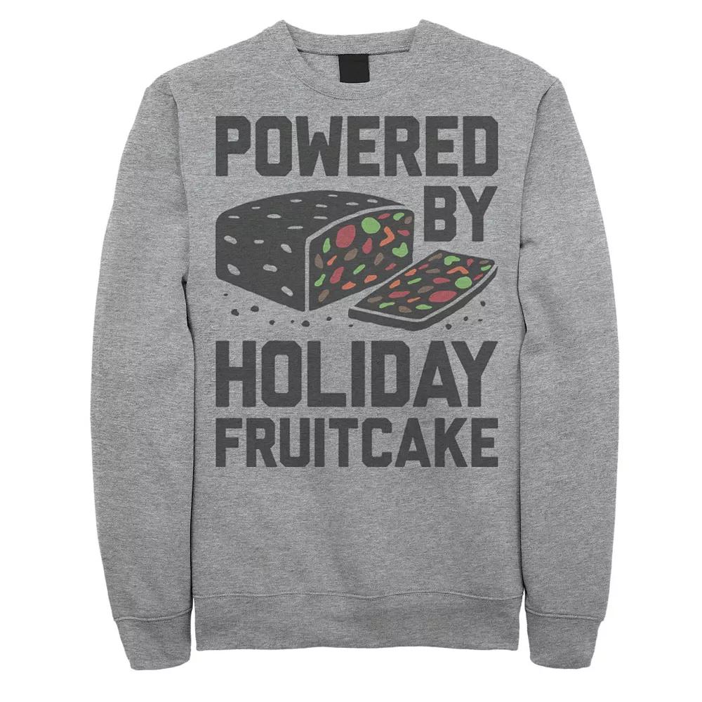 Men's Powered By Holiday Fruitcake Christmas Sweatshirt,  Product Image