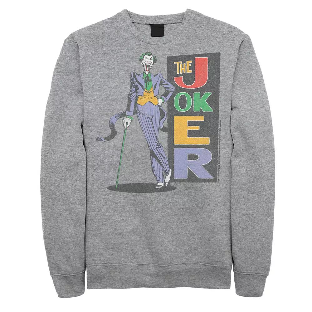 Men's DC Comics Batman The Joker Poster Sweatshirt,  Product Image