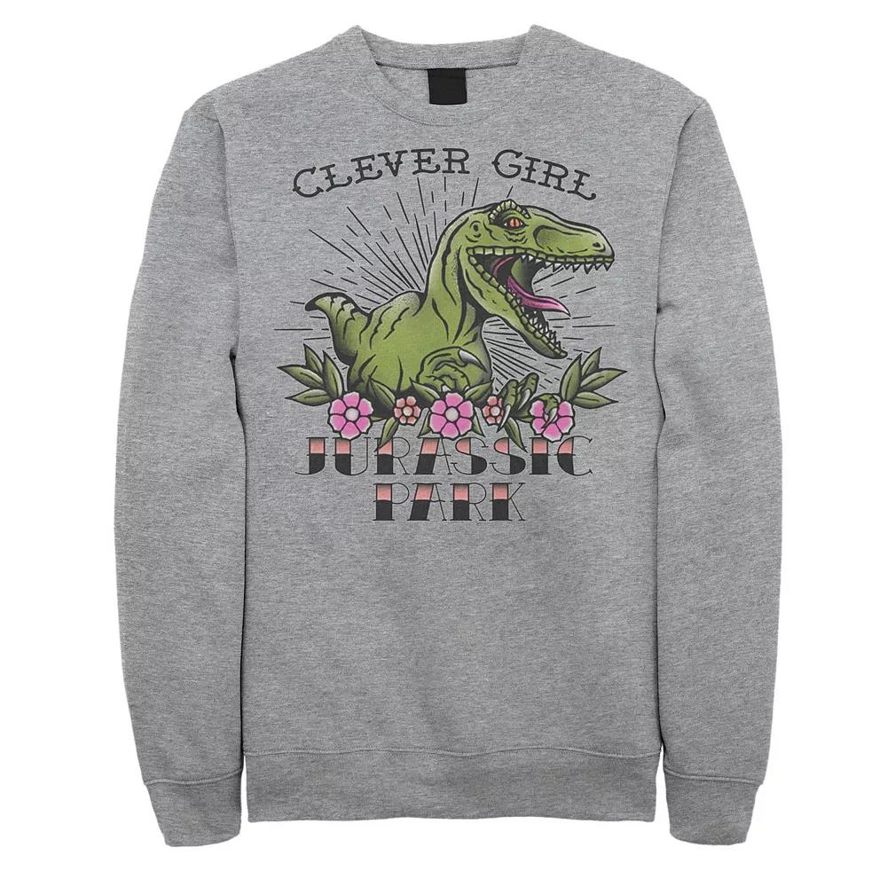 Men's Jurassic Park Velociraptor Clever Girl Graphic Fleece Pullover,  Product Image
