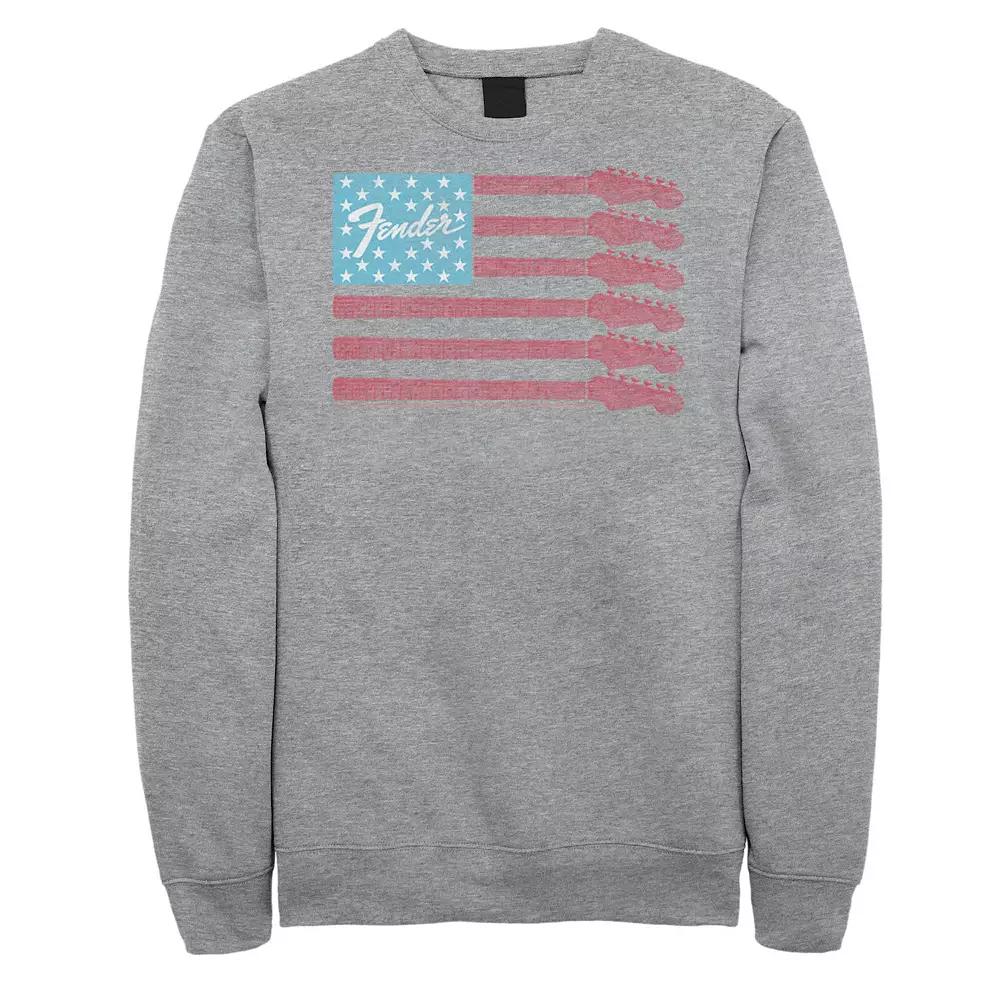 Big & Tall Fender Guitar's Arms American Flag Fleece Sweatshirt, Men's,  Product Image