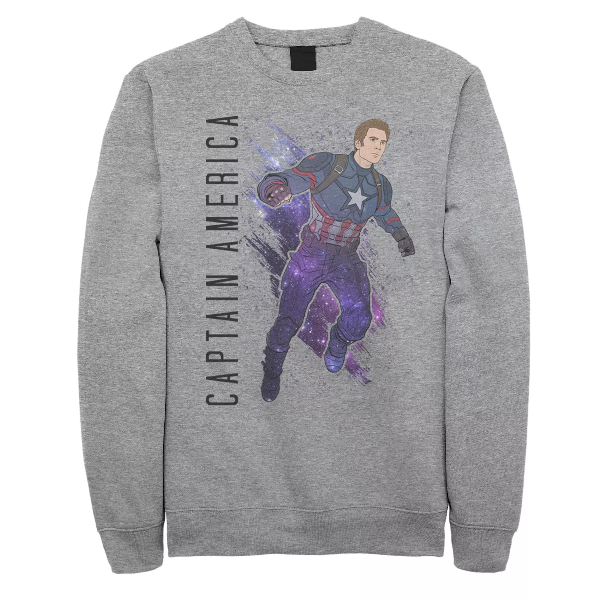 Men's Marvel Avengers Endgame Captain America Sweatshirt,  Product Image