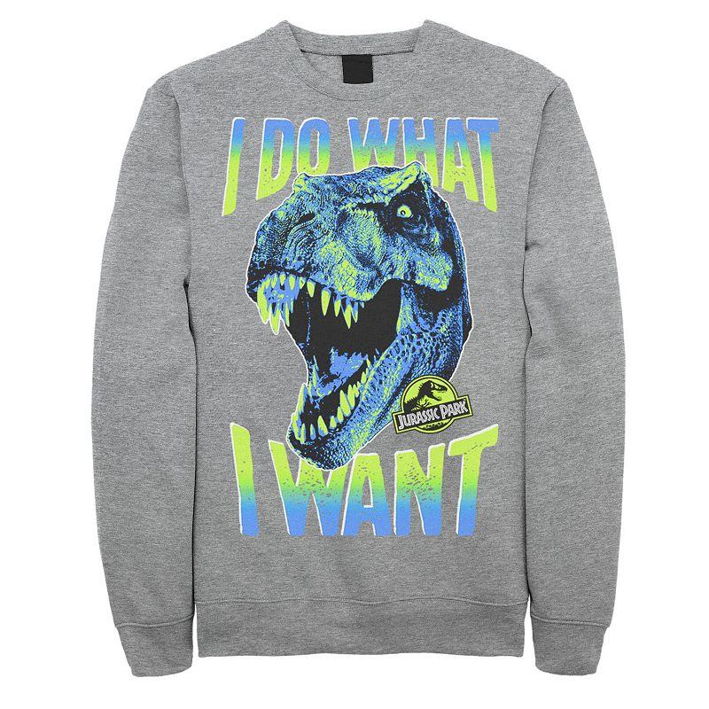 Men's Jurassic Park T-Rex I Do What I Want Pullover Sweatshirt,  Product Image