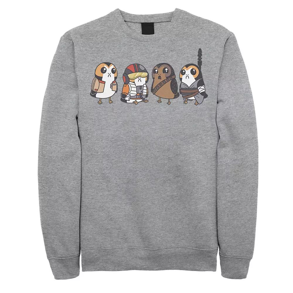 Men's Star Wars Cute Porgs Dressed As Characters Portrait Sweatshirt,  Product Image