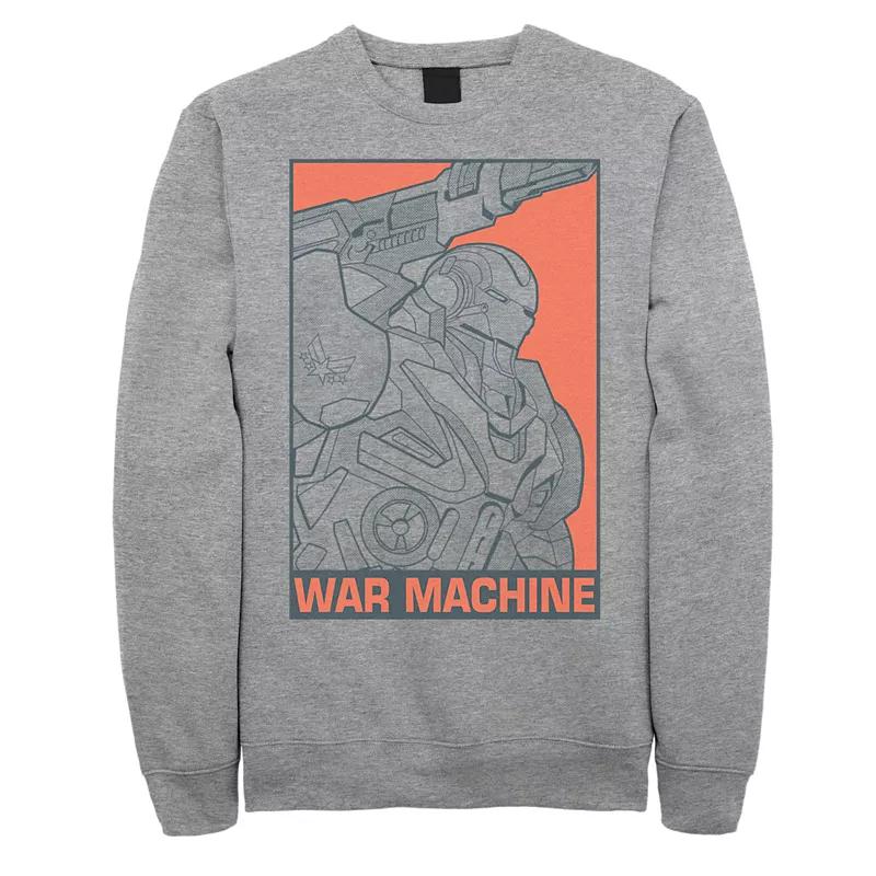 Mens Jurassic World Logo Blue Paint Splatter Sweatshirt Athletic Grey Product Image