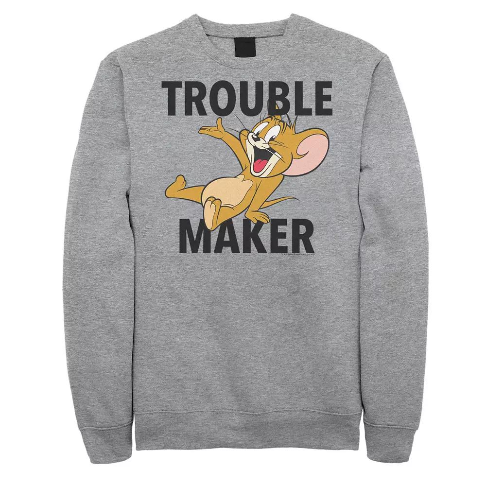 Big & Tall Tom and Jerry Troublemaker Portrait Graphic Fleece, Men's,  Product Image