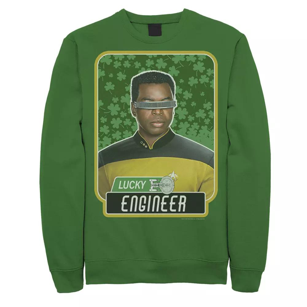 Men's Star Trek Next Generation St. Patty's Engineer Sweatshirt, Size: XL, Kelly Product Image