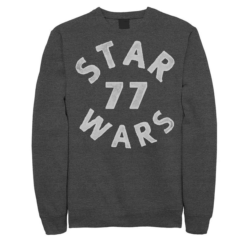 Men's Star Wars Distressed 1977 Logo Sweatshirt,  Product Image