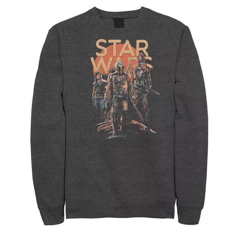 Mens Star Wars The Mandalorian Character Entourage Fleece Grey Heather Product Image