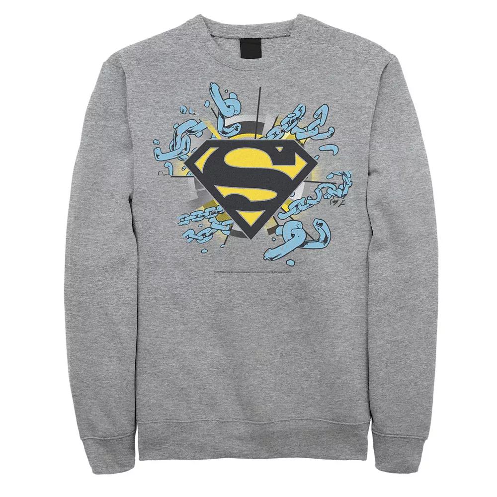 Men's DC Comics Superman Chain Link Logo Sweatshirt,  Product Image
