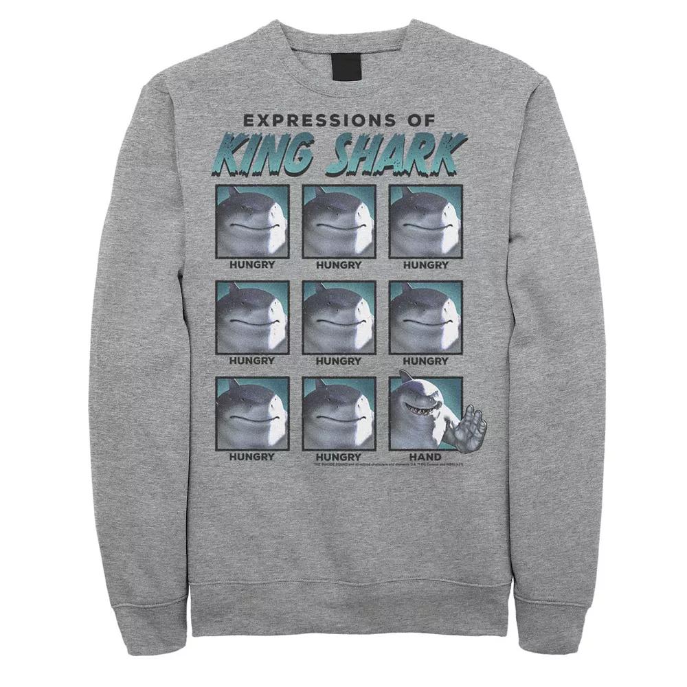 Men's The Suicide Squad Expressions Of King Shark Sweatshirt, Boy's,  Product Image