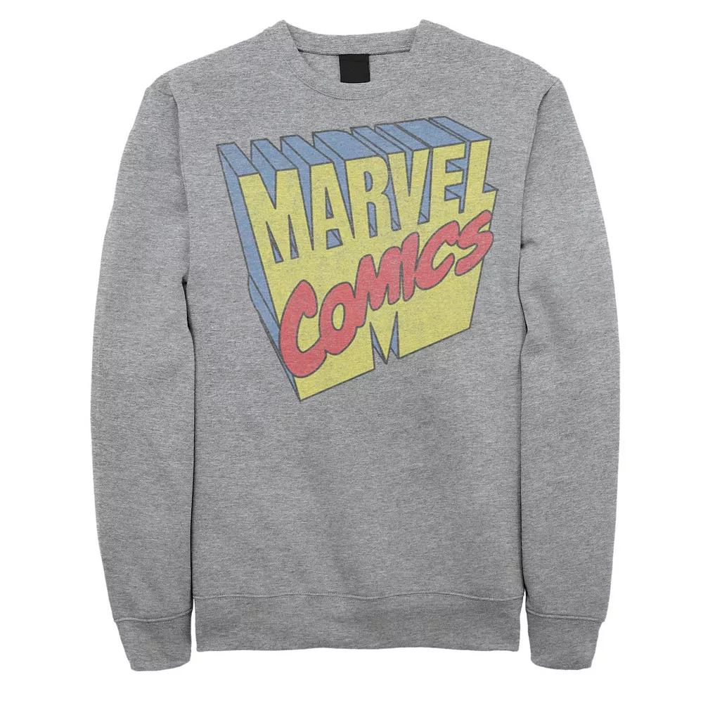 Men's Marvel Comics Three Dimensional Logo Sweatshirt,  Product Image