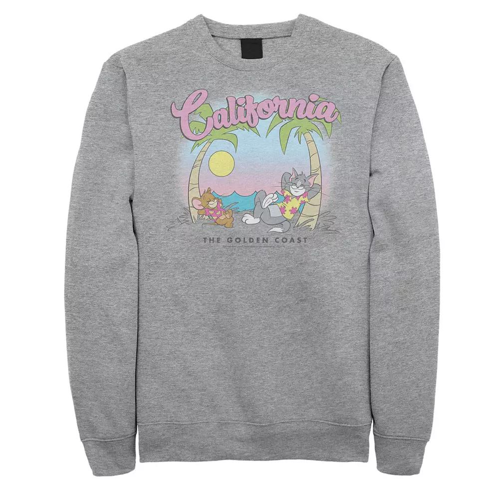 Big & Tall Tom and Jerry California Graphic Fleece, Men's,  Product Image