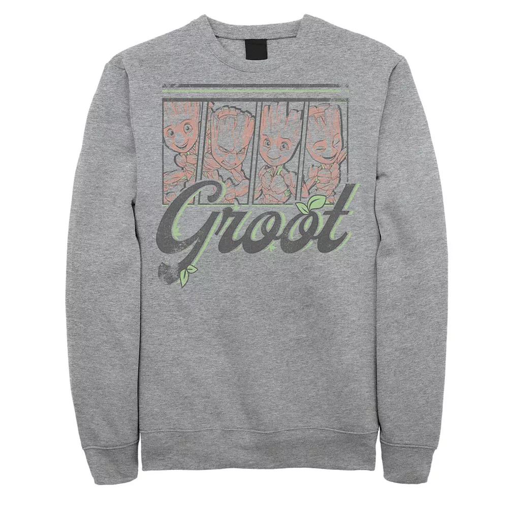 Men's Marvel Guardians Of The Galaxy Cute Groot Panels Sweatshirt,  Product Image