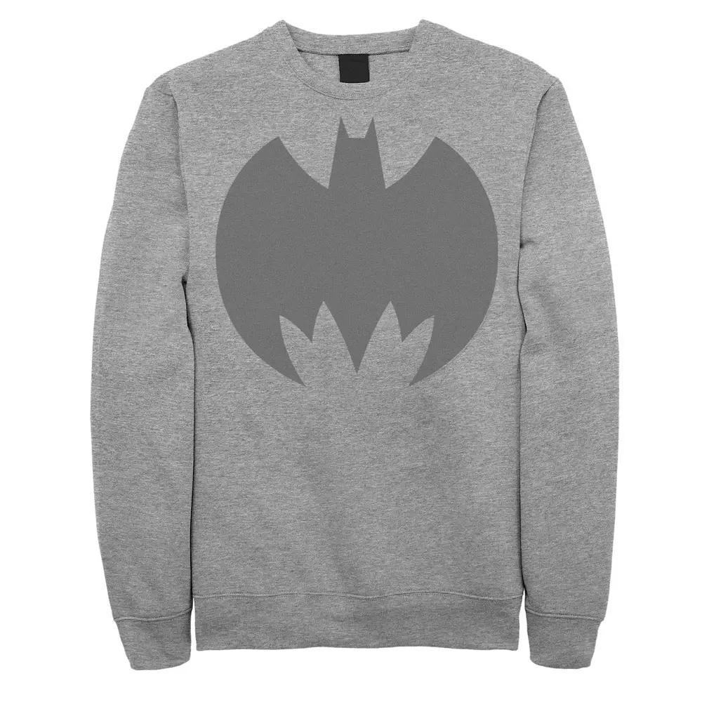 Men's DC Comics Batman Large Chest Logo Sweatshirt, Athletic Grey Product Image