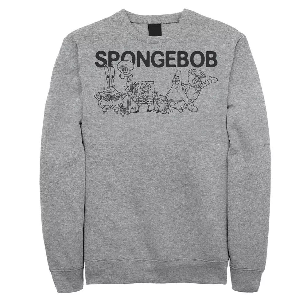 Men's SpongeBob Group Shot Outlines Sweatshirt,  Product Image