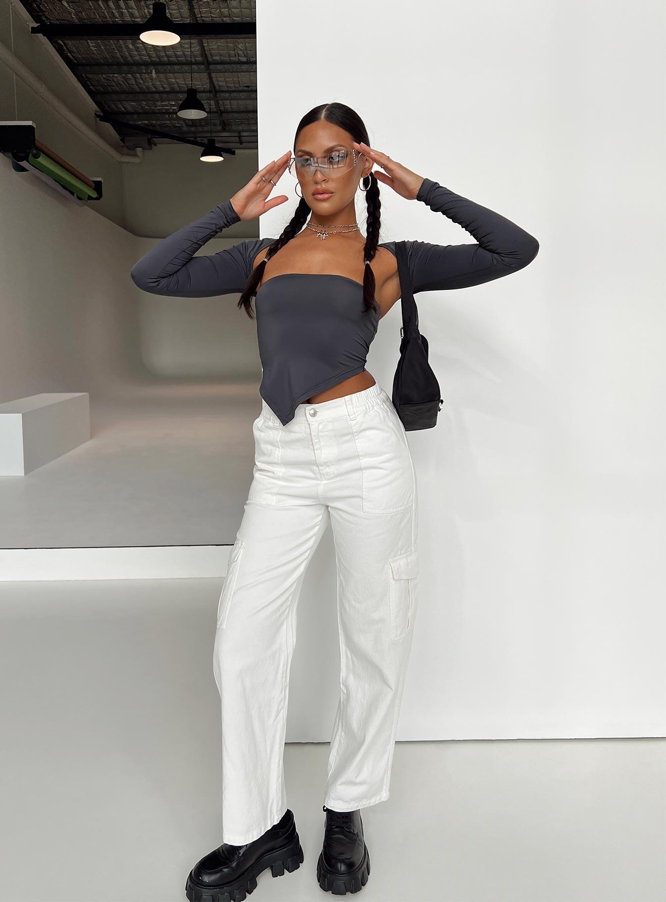 Pawley Cargo Pants White Product Image