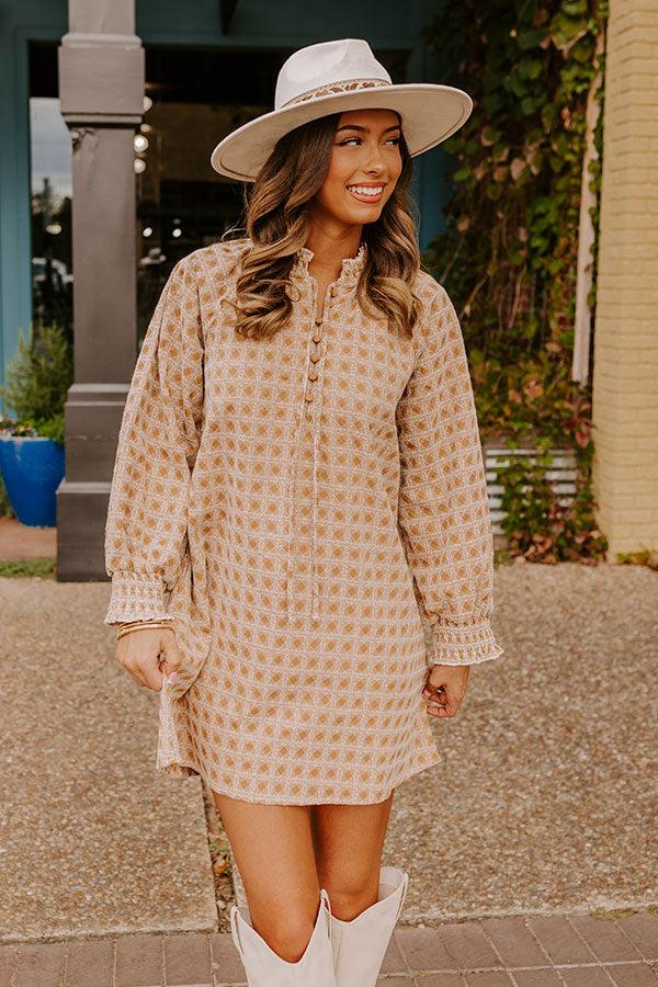 Chasing Sunsets Embroidered Mini Dress Product Image