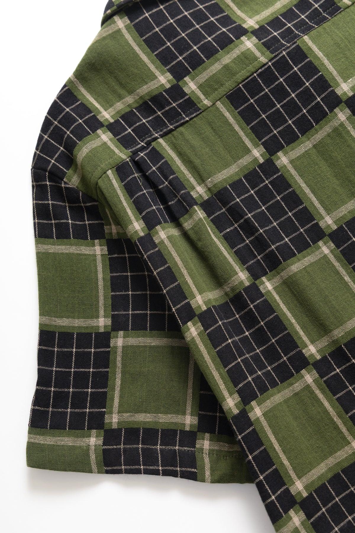 Blacksmith - Check Weave Resort Shirt - Green Product Image