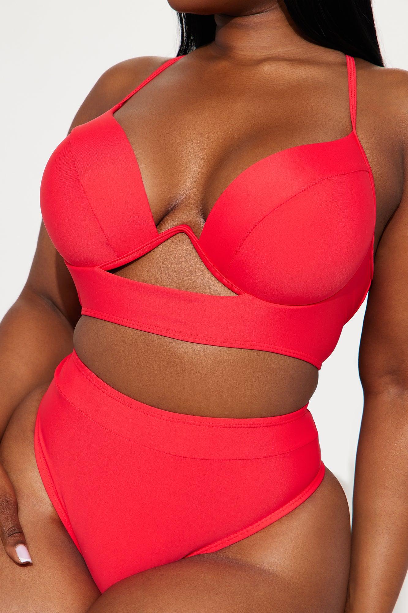 Charleigh Underwire 2 Piece Bikini - Red Product Image