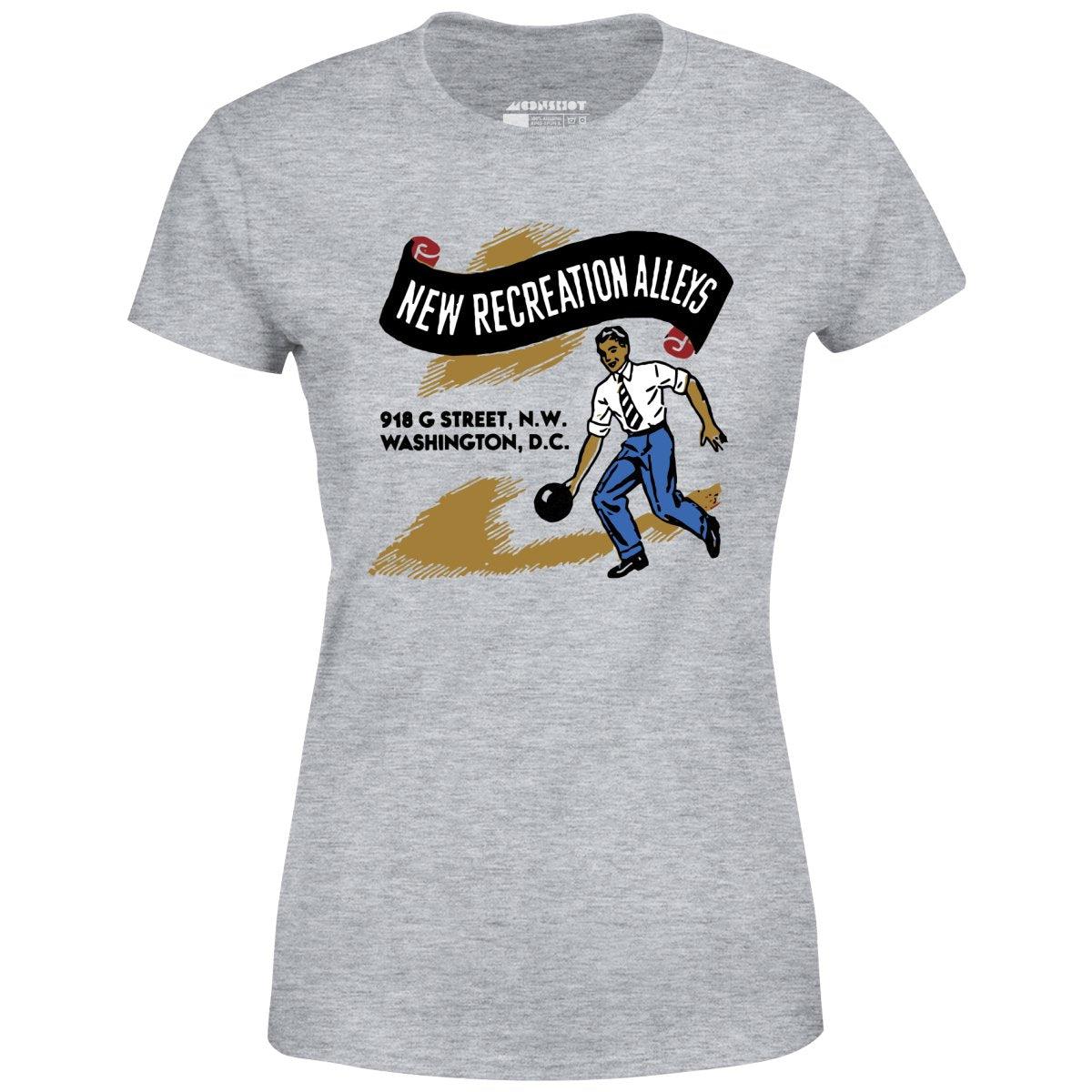 New Recreation Alleys - Washington D.C. - Vintage Bowling Alley - Women's T-Shirt Female Product Image