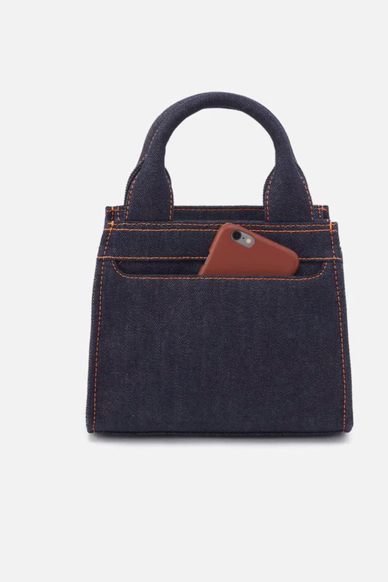 Cass Denim Small Tote Product Image
