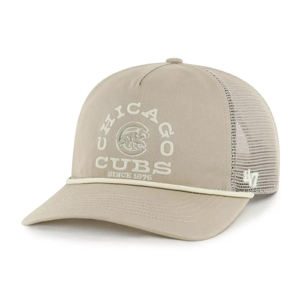 Men's '47  Khaki Chicago Cubs Ranchero Adjustable Hitch Hat, Beig K Product Image