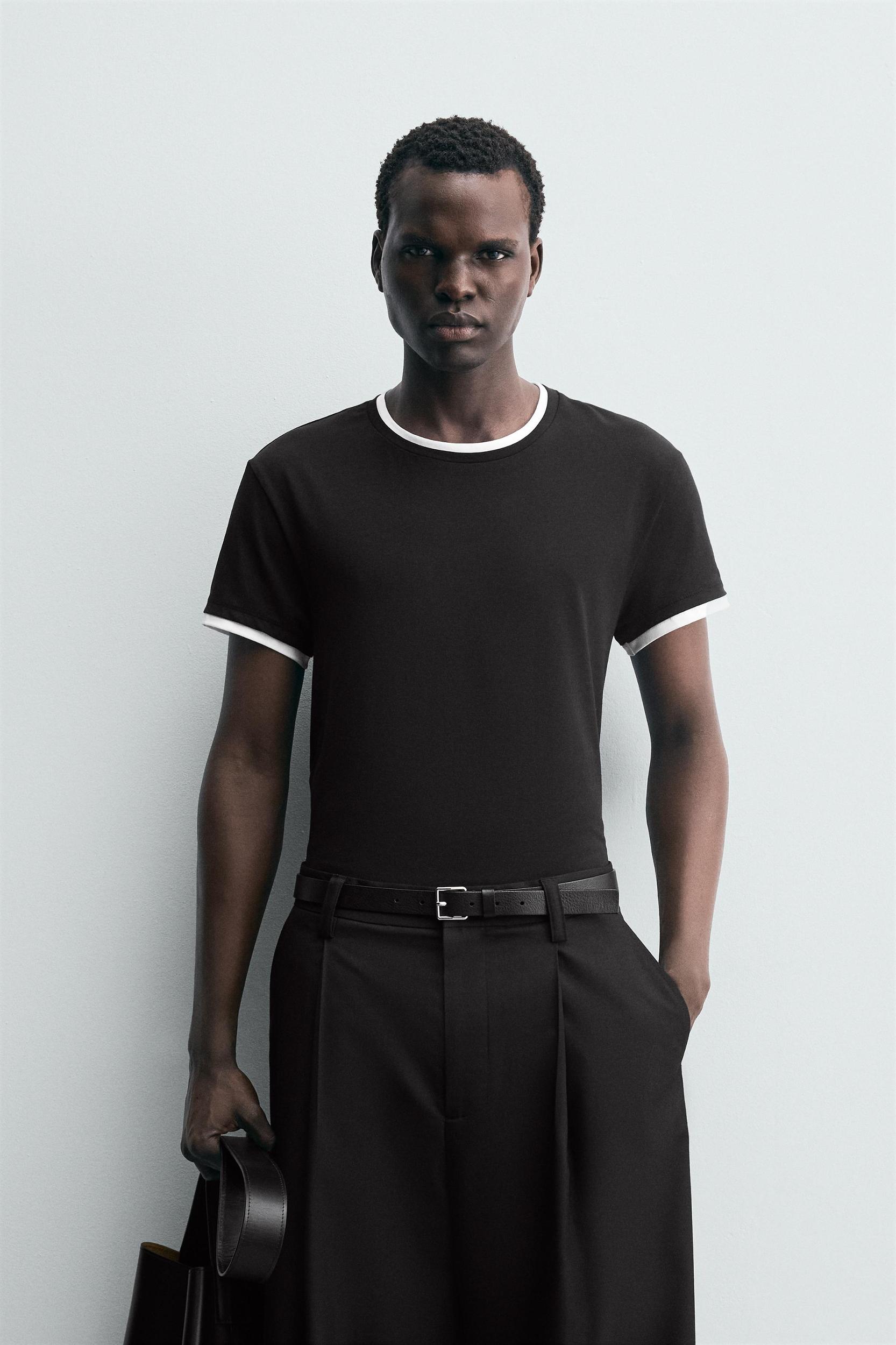 CONTRAST TRIM T-SHIRT Product Image