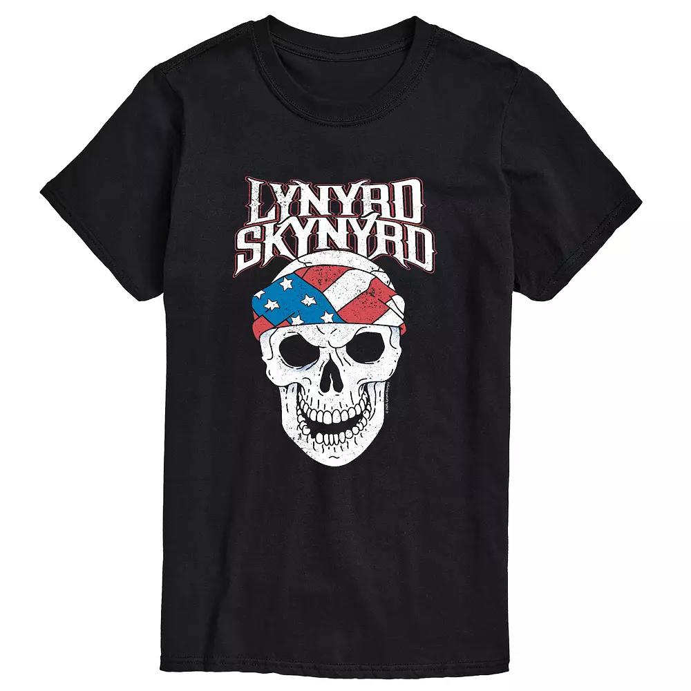 Big & Tall Lynyrd Skynyrd Skull American Flag Graphic Tee, Men's,  Product Image