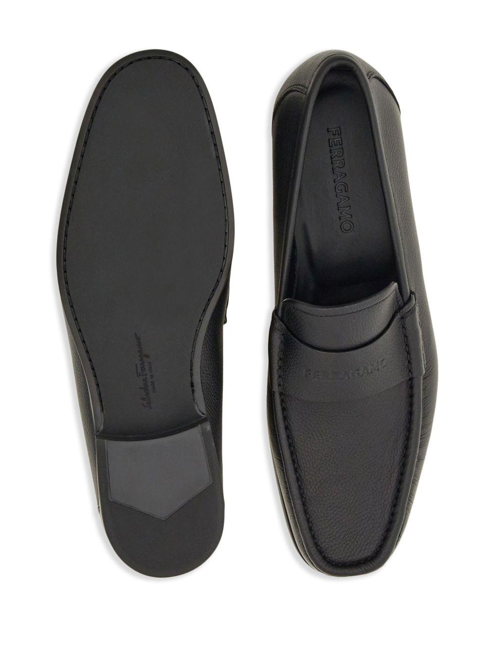 logo-debossed leather loafers Product Image
