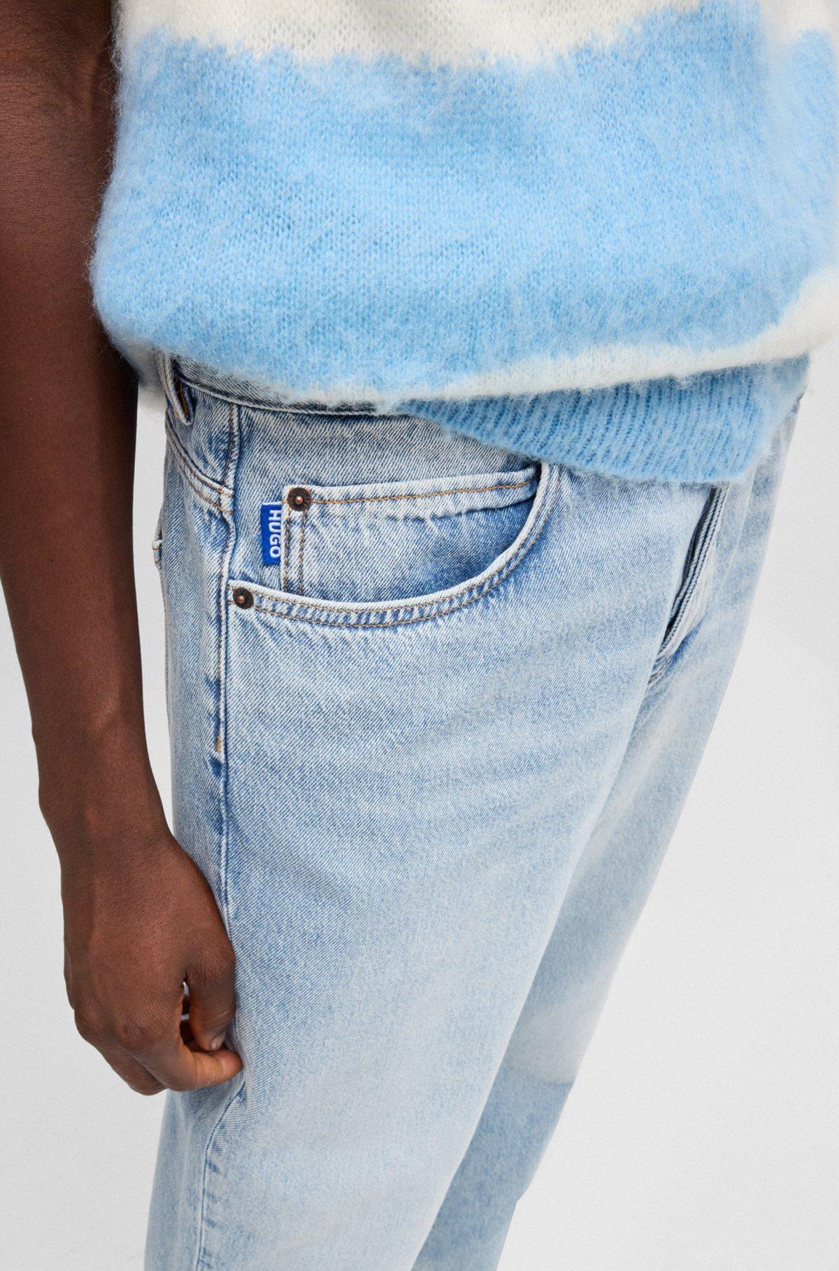 Baggy-fit jeans in heavyweight cotton denim Product Image
