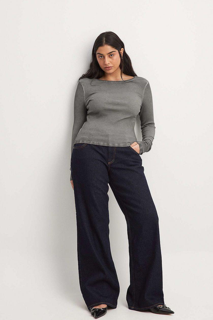 Ribbed Long Sleeve Top Product Image