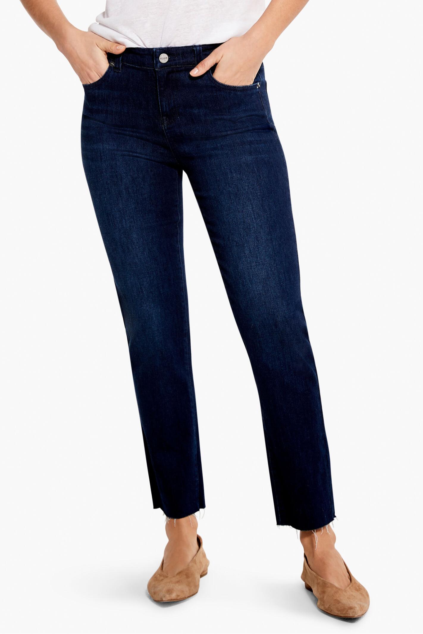 NZ Denim 28" Mid Rise Straight Ankle Jeans Product Image