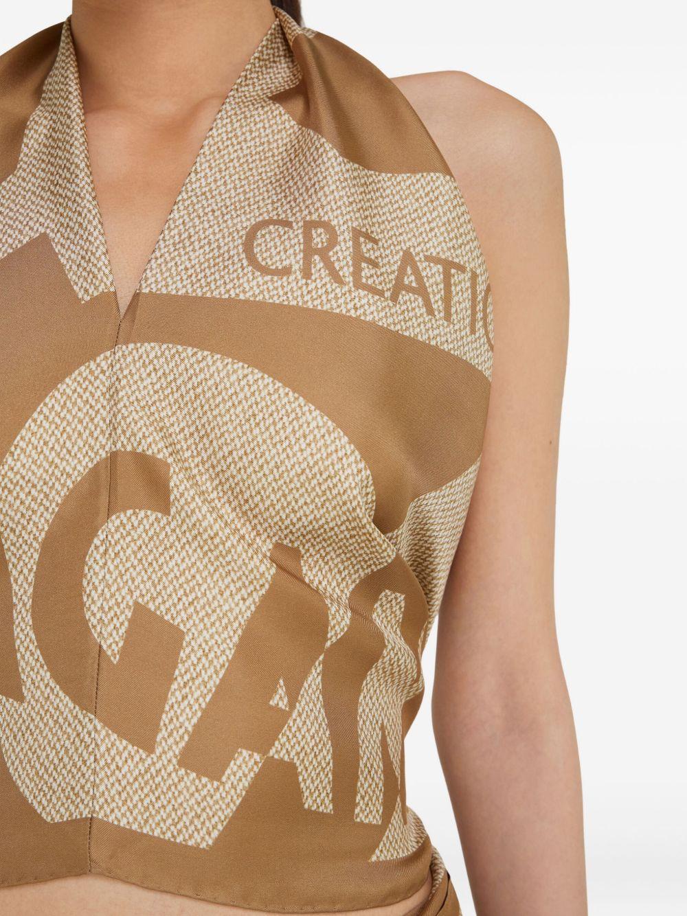 Venna-print silk scarf Product Image