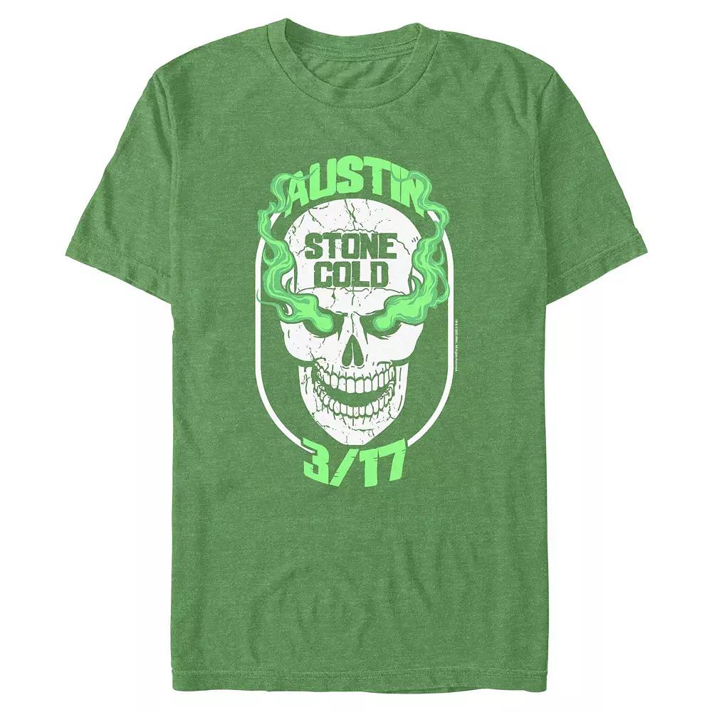 Big & Tall WWE Austin Stone Cold Green Skull Graphic Tee, Men's,  Product Image