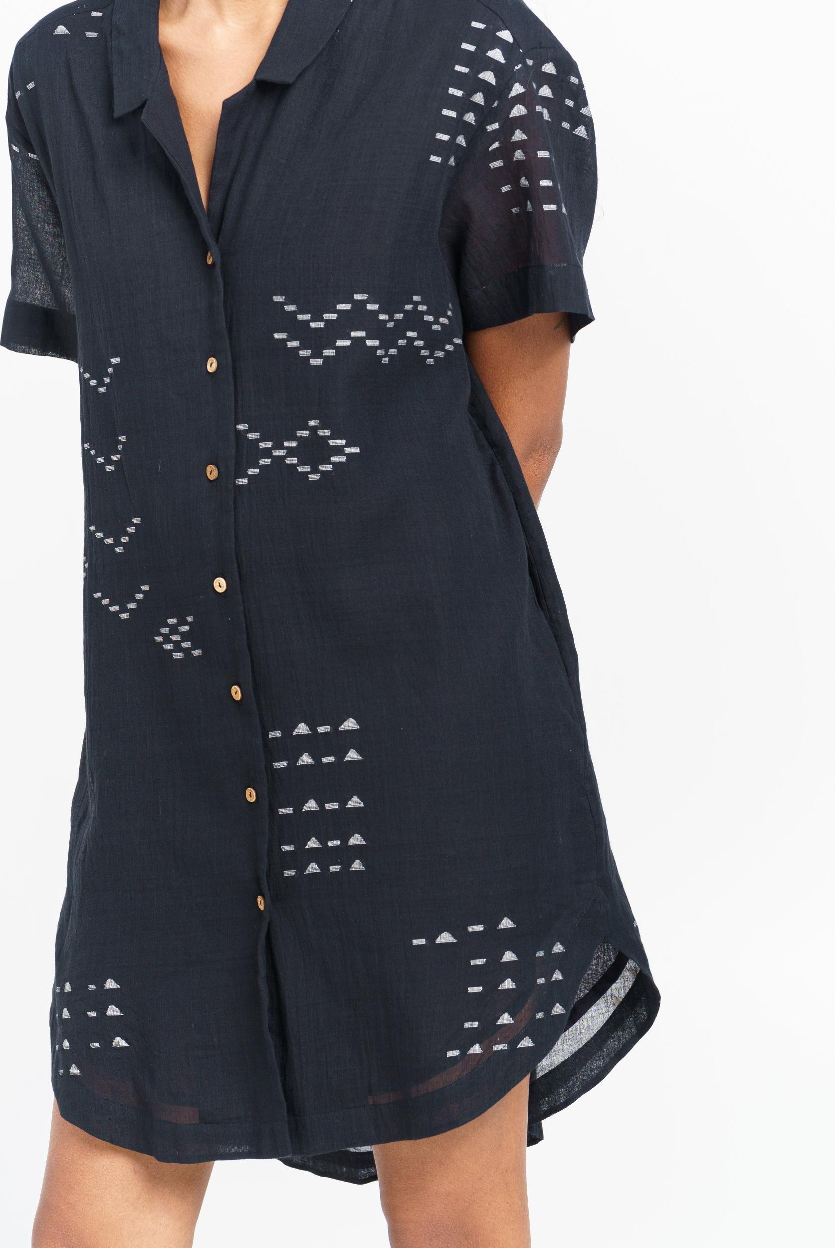 Relaxed-fit shirt dress Product Image