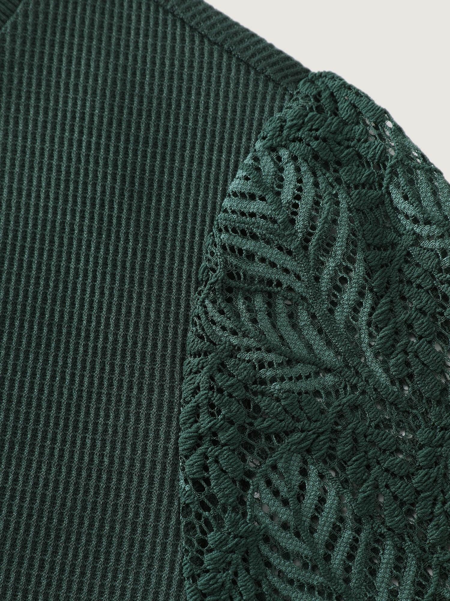 Lace Shirred Cuff Sleeve Sweatshirt Female Product Image