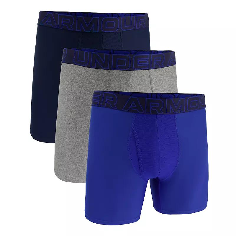 Men's Under Armour 3-pack Performance Tech 6-in. Boxer Briefs,  Product Image